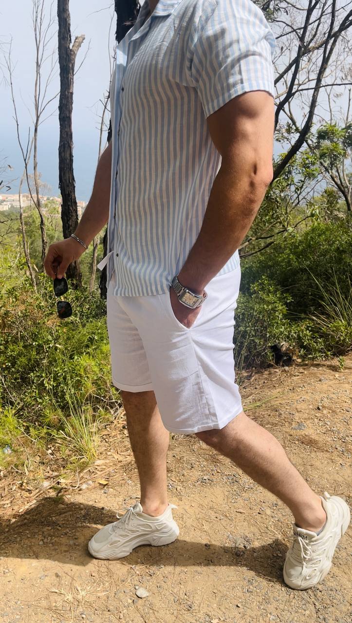 ensemble chemise short Armani en lin - الصورة 8