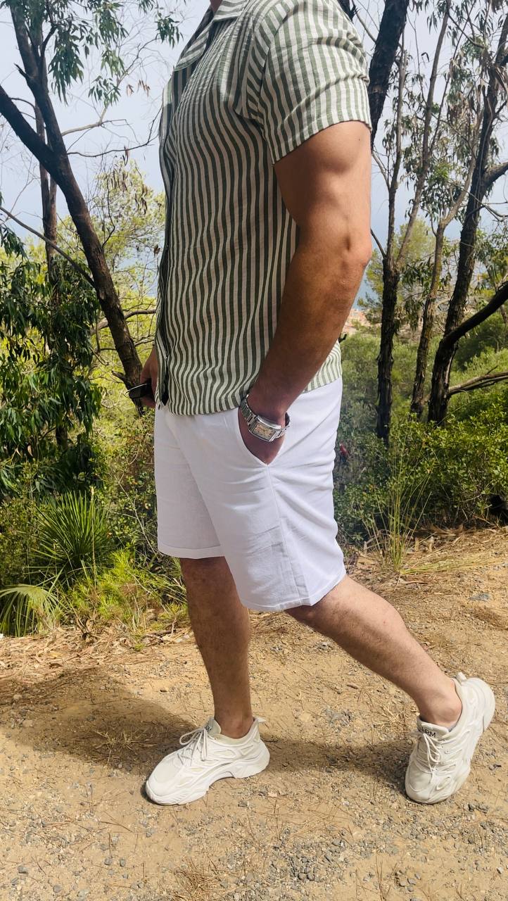 ensemble chemise short Armani en lin - الصورة 9